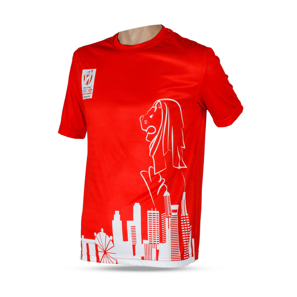 Gilbert HSBC World Series Singapore Tee - Red