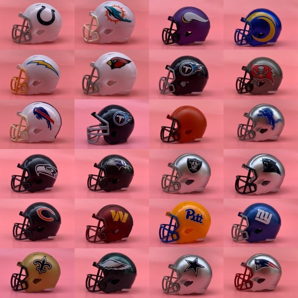 Genuine Bulk American Rugby Merchandise RIDDELL Collection NFL Team Small Helmet Ornaments 1/4 Toys I9FT