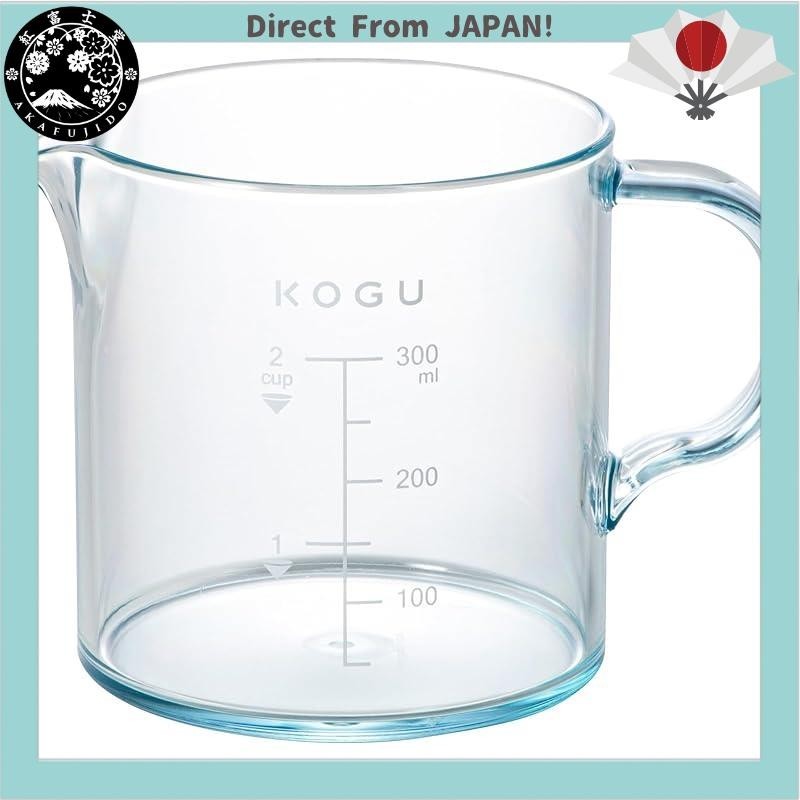 KOGU coffee server Kagemura Kihan, difficult to break, 300ml, made in Japan, dishwasher safe, resin material with a glass-like transparency, lightweight, with scale for 1-2 cups, smart, outdoor, camping, drip equipment, stylish, gift, present, Tsubame-San