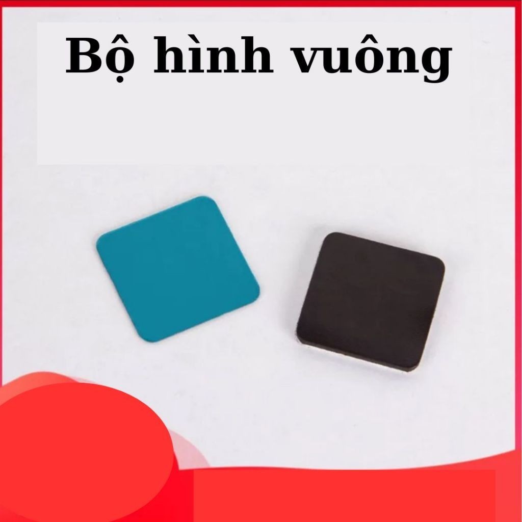 Square rectangular round decorative LED light magnet sticker 1 bag