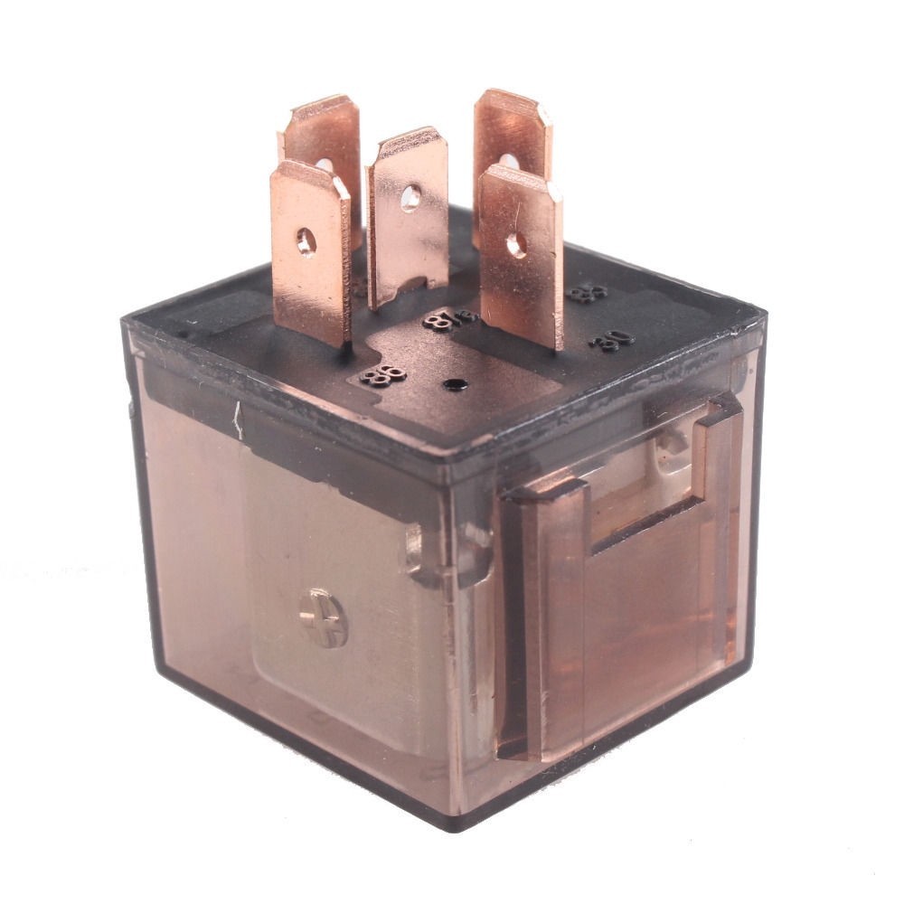 Essential Quality DIYMORE DC 12V 80A 1NO 1NC SPDT 5 Pins Green Indicator Light Truck Car Relay wire Multi - Image 2