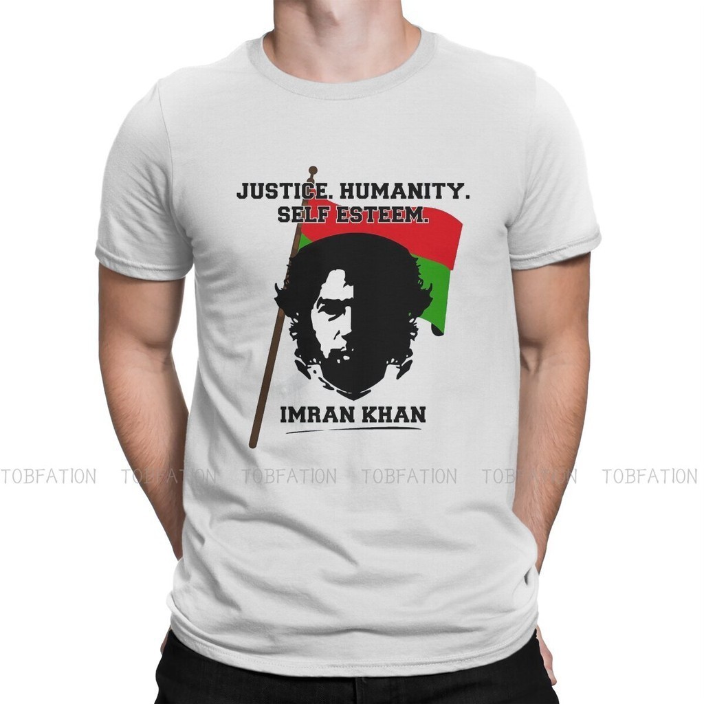 Justice Humanity Self Esteem Special TShirt Imran Khan Pti Merchandise Pakistan Comfortable New Design Graphic T Shirt