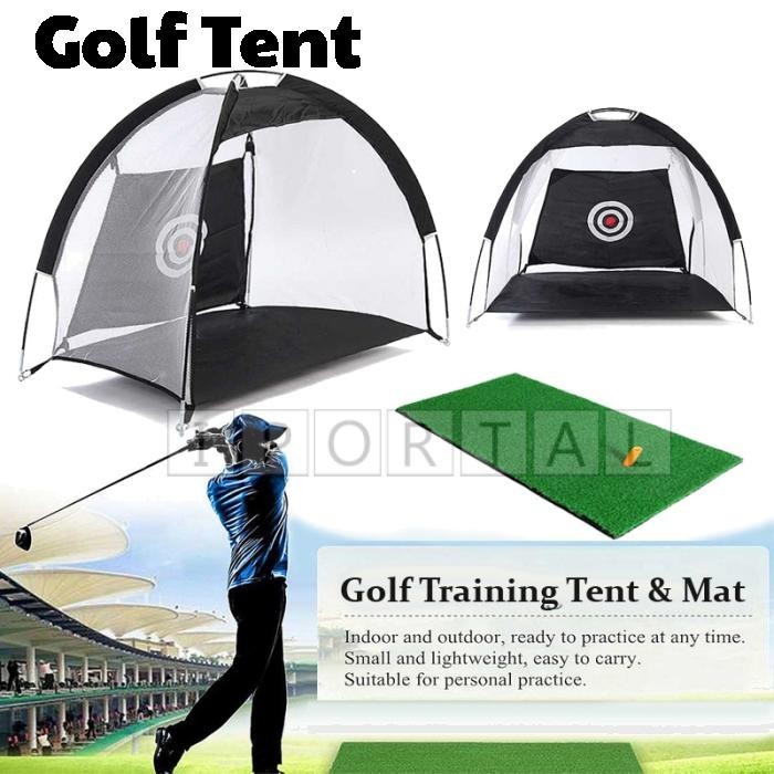 High Quality Indoor Golf Practice Training Tent Net Cage Mat 3 Meter