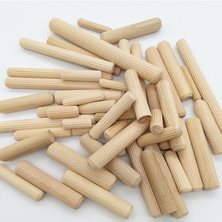 M6/8/8/10x30mm Furniture Connector Three-in-One Round Wood Tenon Wooden Plug Wooden Stick Wooden Nail Wedge Twill Wooden Small M6/10X30MM Furniture Connector Three-in-One Round Wood Tenon Wooden Plug Wooden Stick Wooden Nail Wed Twill Wooden Small