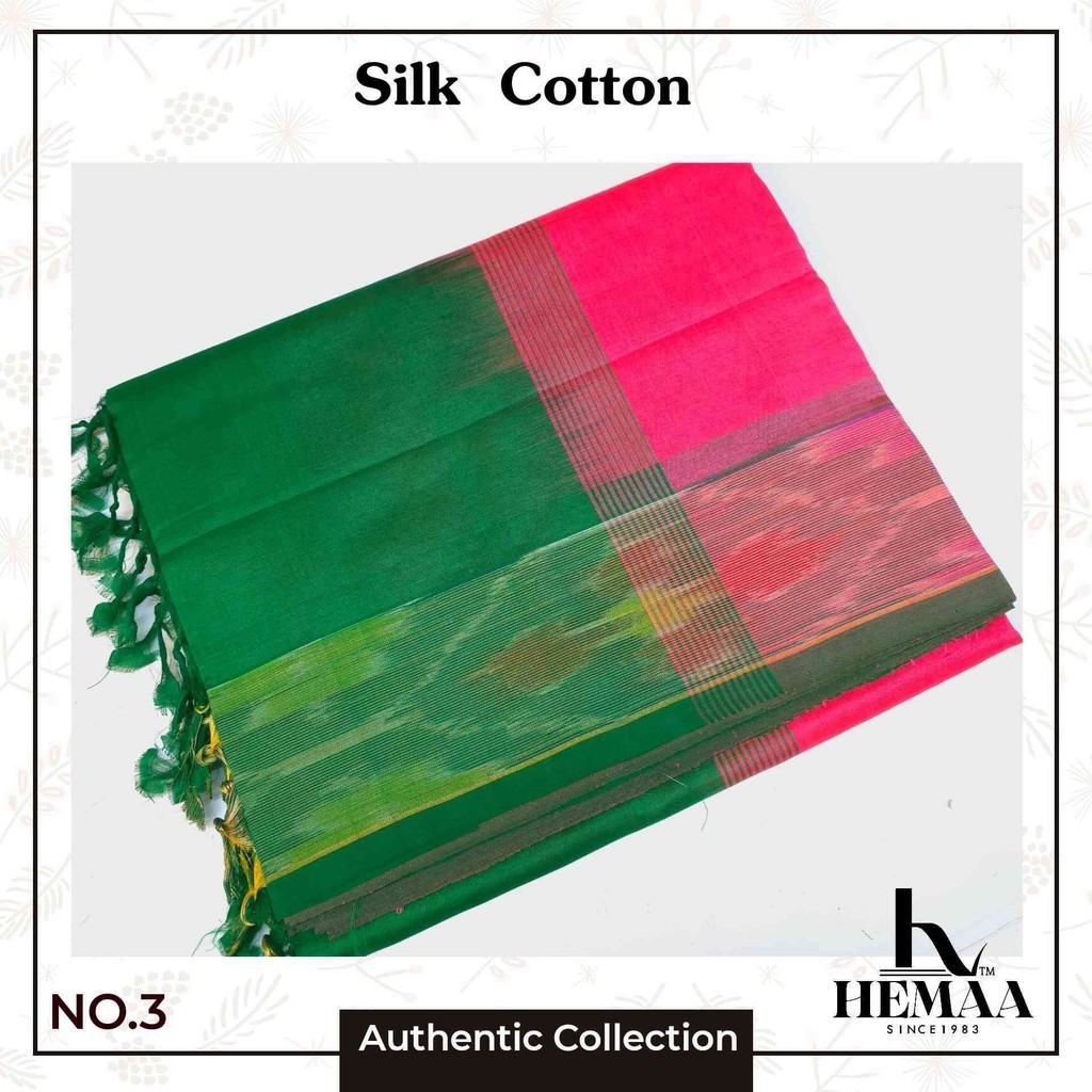 Silk cotton saree | authentic pochampally cotton silk saree handwoven | handmade artisan saree