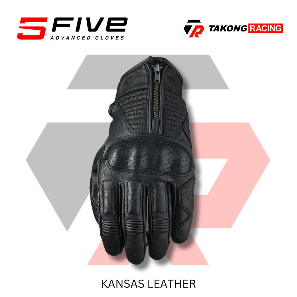 Five5 Kansas Leather Riding Gloves For Man