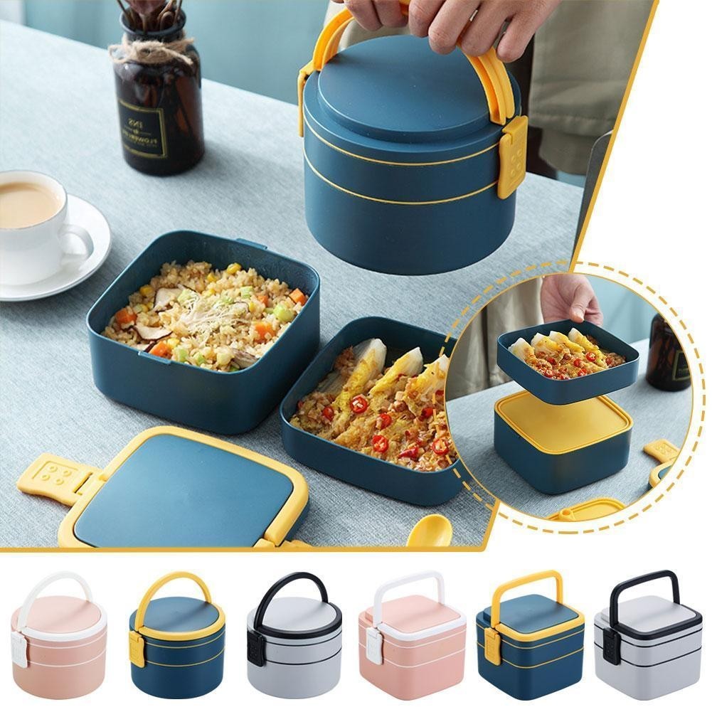 Japanese Food Warmer Bento Box With Multiple Layers Portable Lunch Box For Microwave Convenient For Onthego Eating 