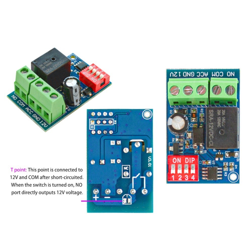 Quality Must Pcbfun Dc12v Car Time Delay Relay Module Trigger On/off Switch 20℃ ~ 70℃ Durable - Image 5