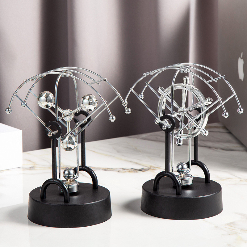 Electromagnetic Pendulum Pendulum Anti-Gravity Chaos Swinger Dolphin Perpetual Motion Instrument Science Education Model Desktop Decoration Balance Ball