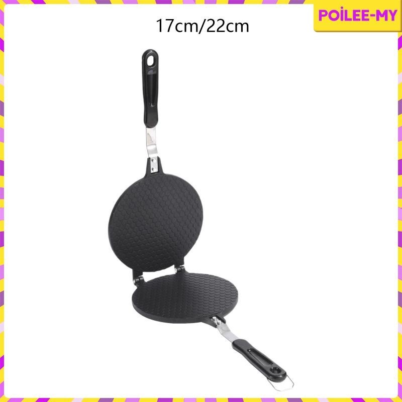 [PoileeMY] Egg Roll Waffle Maker Ice Cream Cone Pan Baking Pan Egg Roll Crepe Pan for Food Stalls Cake 