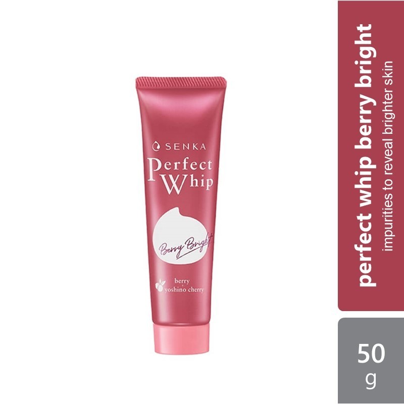 Senka Perfect Whip Berry Bright Cleanser 50g (Pembersih Buih Jepun)