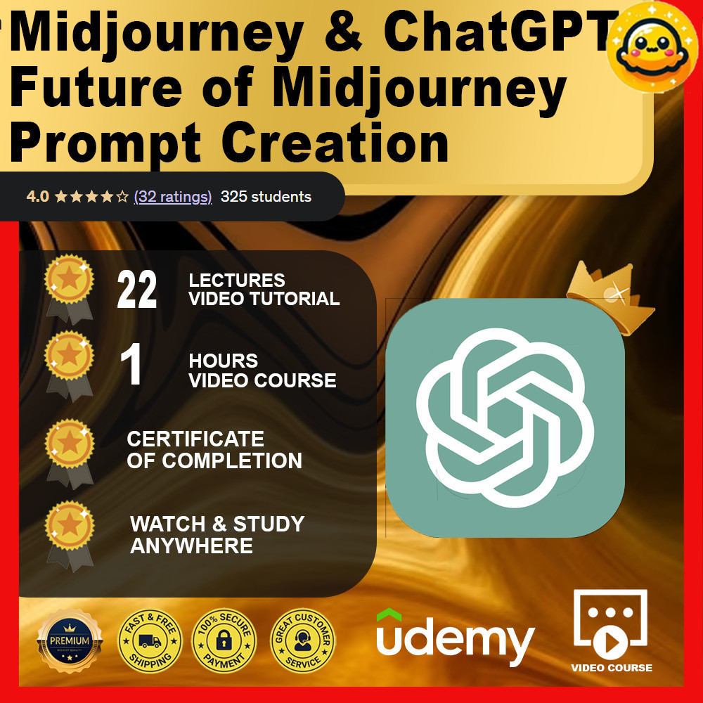 [Video Course] Midjourney & ChatGPT: Future of Midjourney Prompt Creation