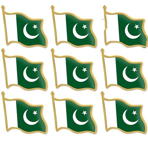 Pakistan Flag Pins Bulk - Metal Pakistani National Lapel Pin