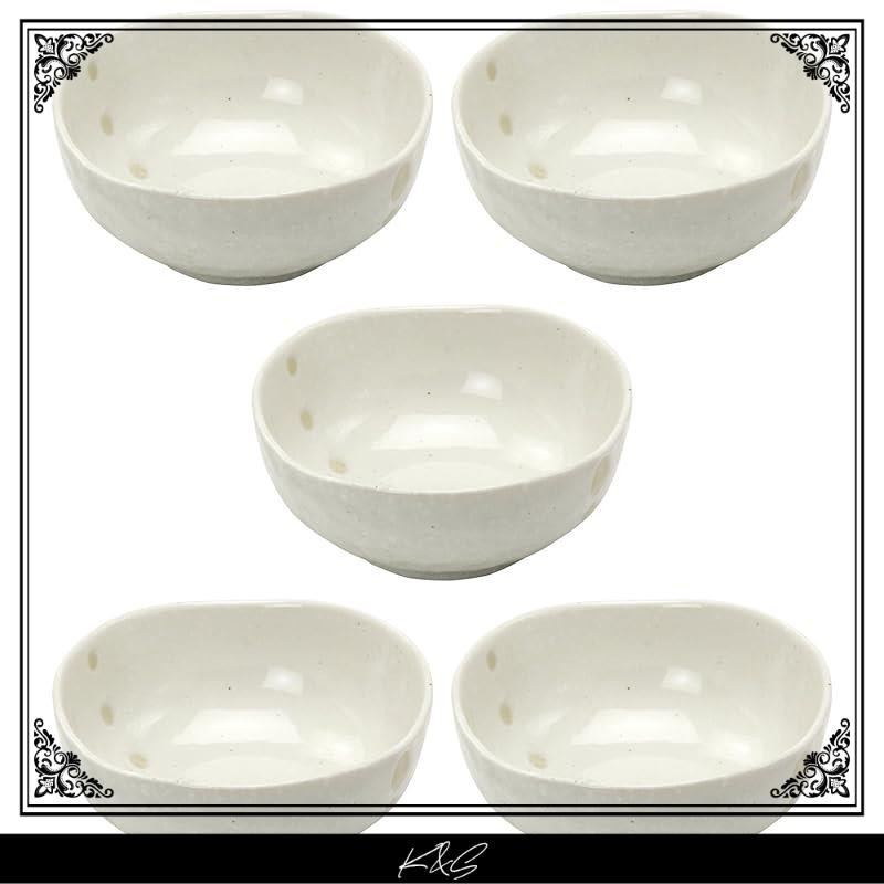 【Direct from Japan】Set of 5 Mino Ware Mini Bowls/Dishes, with Dotted Pattern in White, Approximately 12.4cm in Diameter and 5.5cm in Height, Dishwasher and Microwave Safe, Made in Japan, 145934

Set of 3 Mino Ware Mini Bowls/Dishes, with Dotted Pattern in