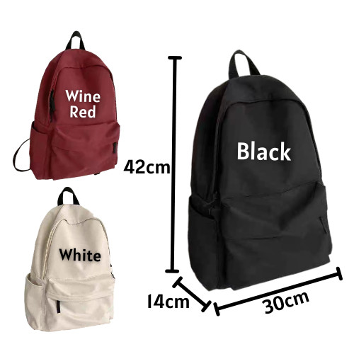 Backpack School Bag Beg Sekolah Large Capacity Bagpack Leisure Travel Backpack Beg Galas Perempuan Lelaki
