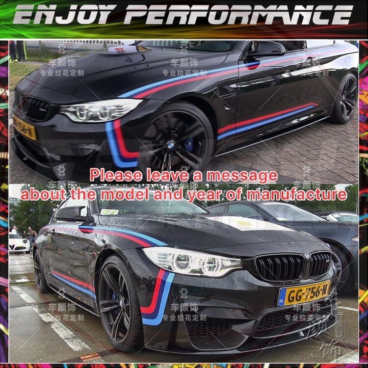 2pcs M Power Performance  Sticker BMW 1 3 4 5 GT6 7 M3 M4 M5 M6 F30 F10 E60 E90 E46 328 330 320 118 116 120 E36 E39 F20