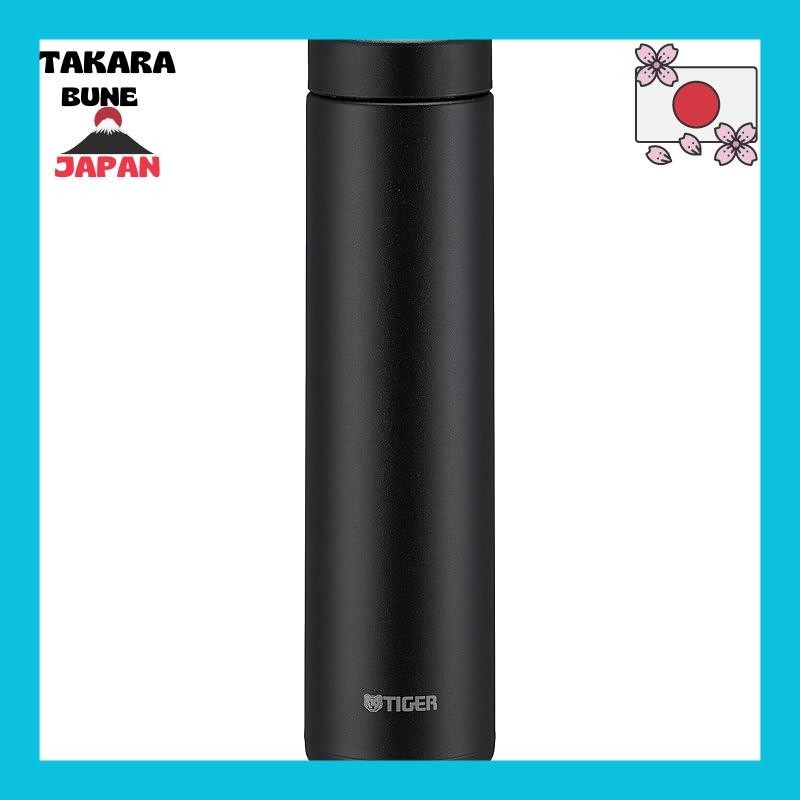 [TIGER] Thermos 600ml White Hot Water OK Screw Stainless Bottle, Dishwasher Compatible with Built-in Packing. Only 2 points to wash, easy cap, vacuum insulated, use as a tumbler, stone black MMZ-W060KK