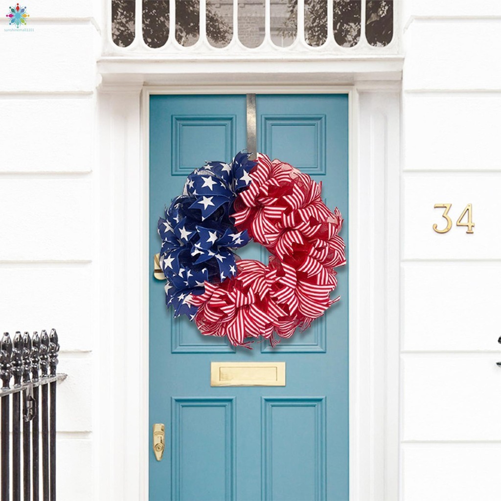 4th of July Independence Day Wreath Handcrafted Memorial Day Decorations