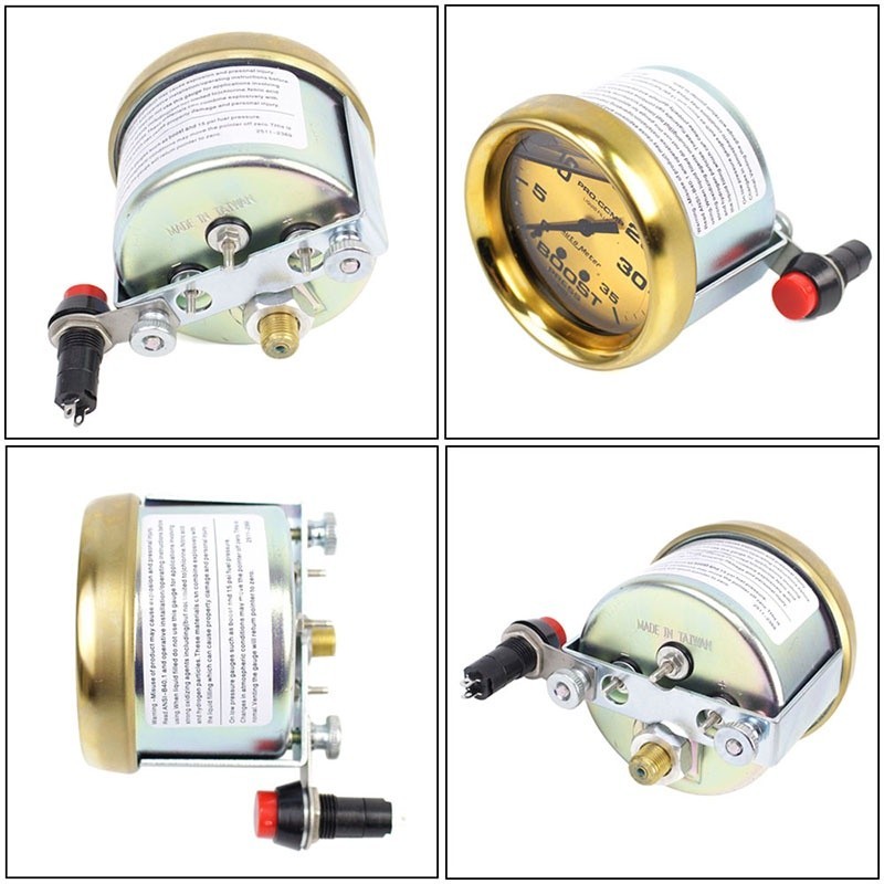 【ITSOK】New5-color light  Auto Meter (Boost/Blower) for Diesel 4x4 Car Autometer (0-35)(0-60) PSI
