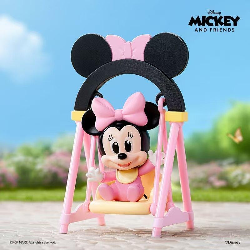 New Arrivals popmart official popmart Disney Swing Series Mystery Box Chipmart Mickey Merchandise Model Doll Figure Trendy Play Birthday Gift Ornaments