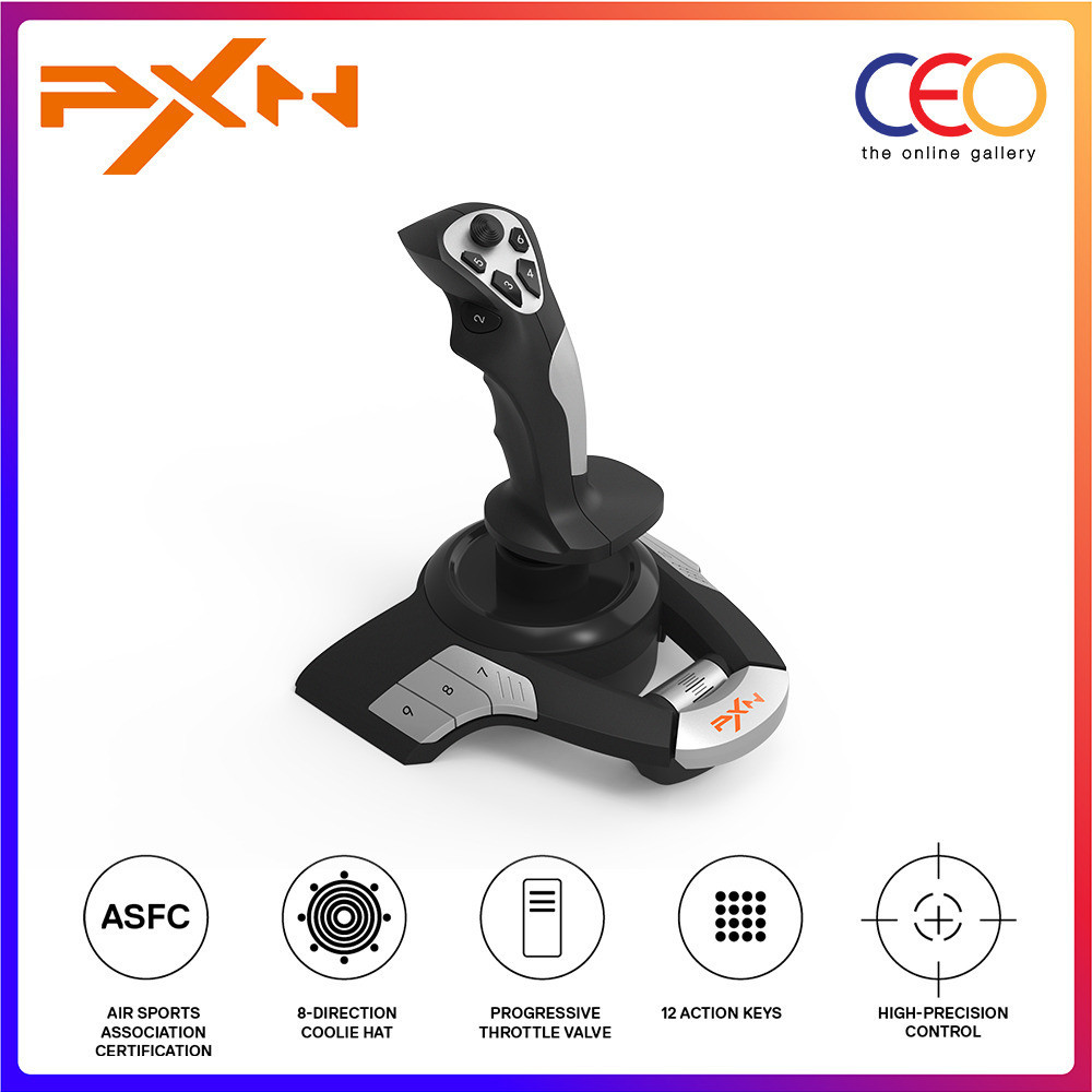 PXN F16 Flight Simulation Stick Joystick 3D USB Wired Fly Simulator Controller For PC