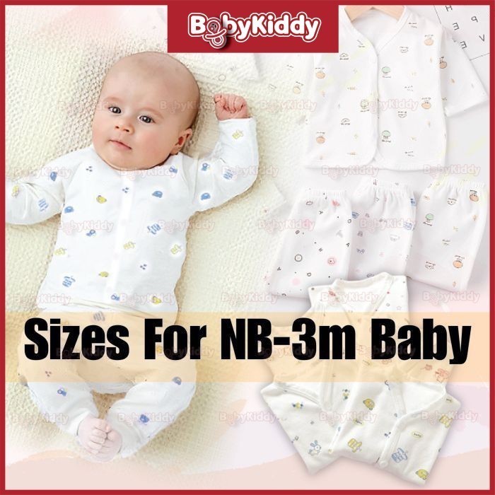 (0-3month) Baju Raya Soft Cotton Set Baju Newborn Baby Clothing Cartoon infant Jumpsuits Long Sleeve Comfortable Pyjamas