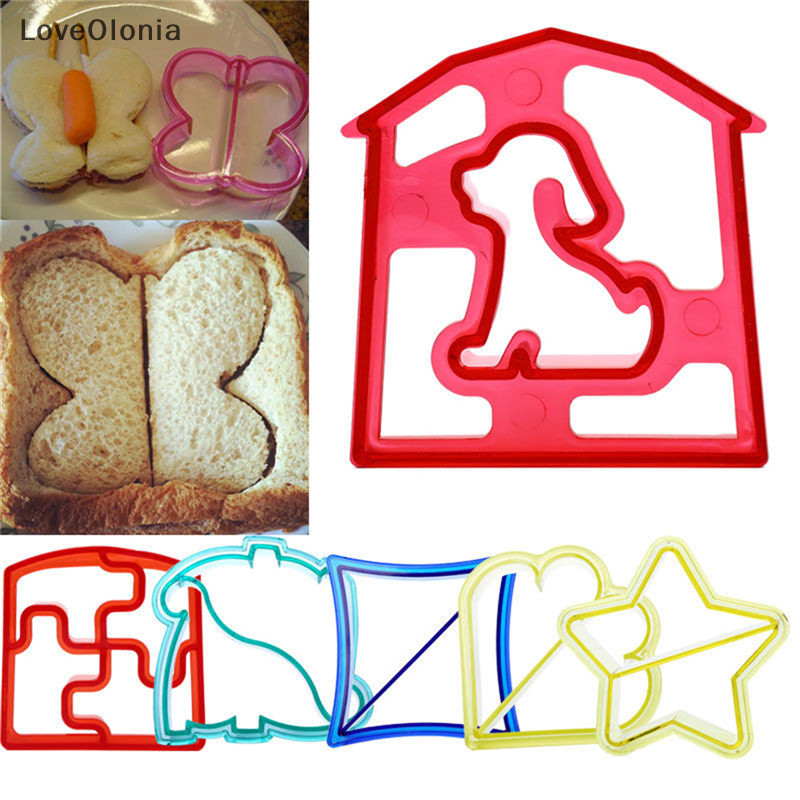 LoveO Sandwich Cutter Butterfly Dog Flower Shape Cake Bread Toast Mold Mould Maker MY