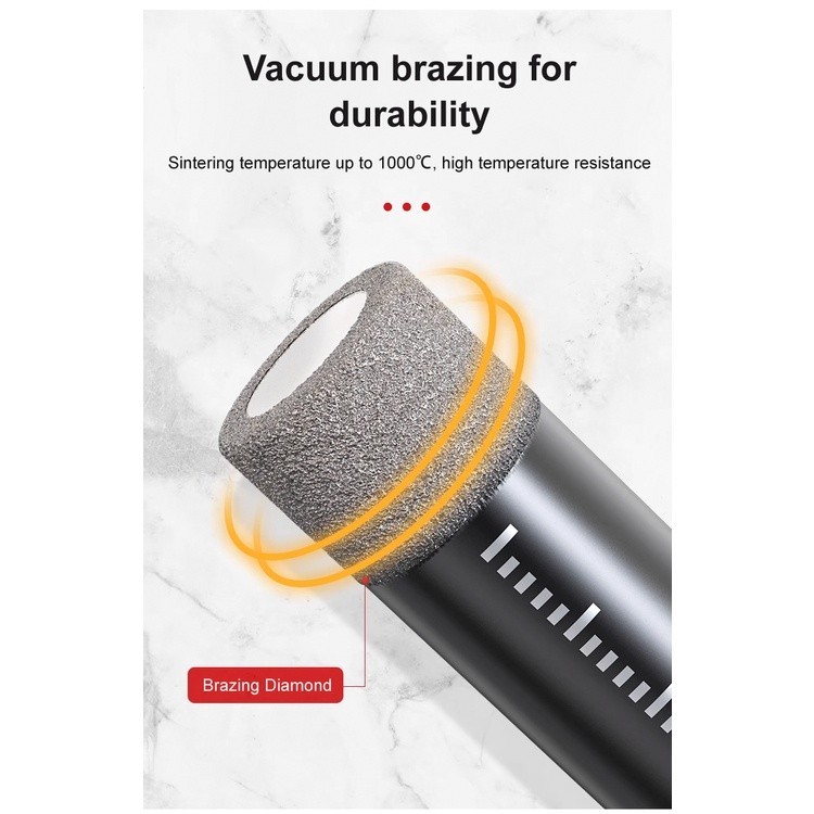 Heavy Tool 【Hot Sale】Ceramic Tile Hole Saw Kit Carbide Tipped Drill Bit Set Drilling Natural Stone Granite Slate ... - Image 2