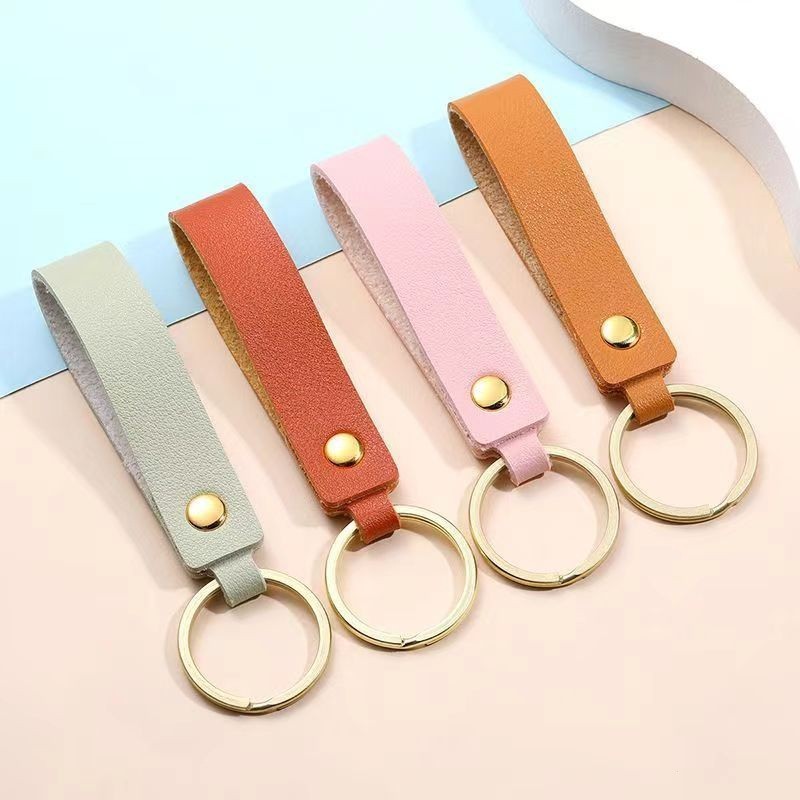 Fashion PU Leather Keychain Casual Leather Strap Lanyard Key Chain Waist Wallet Key Chains Car Keyring Jewelry Keyholder