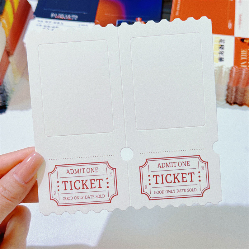 Diy Homemade TICKET Stub TICKET Retro Movie TICKET Light Shadow Reverse Film Souvenir Gift