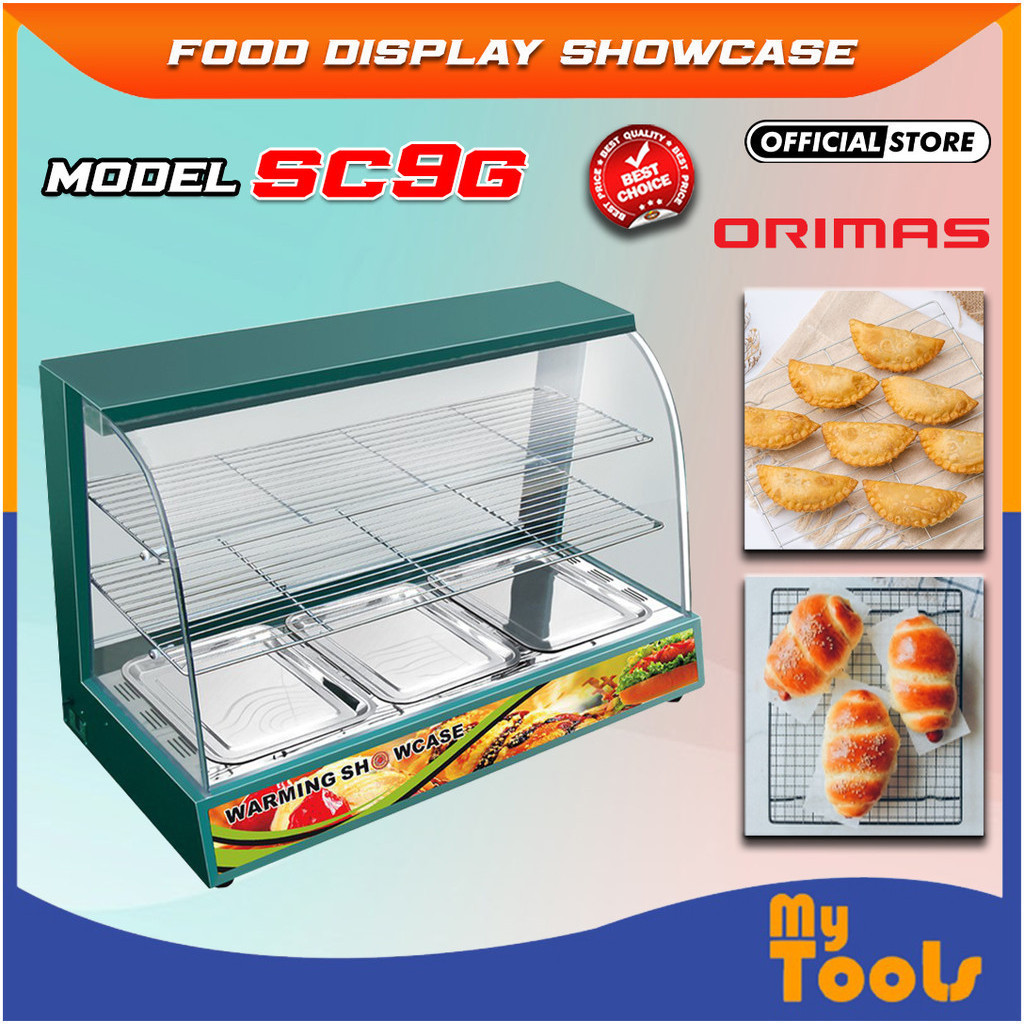 Mytools ORIMAS Food Display Warming Showcase SC9G | 1.5Kw | Food Warmer | 30-85℃