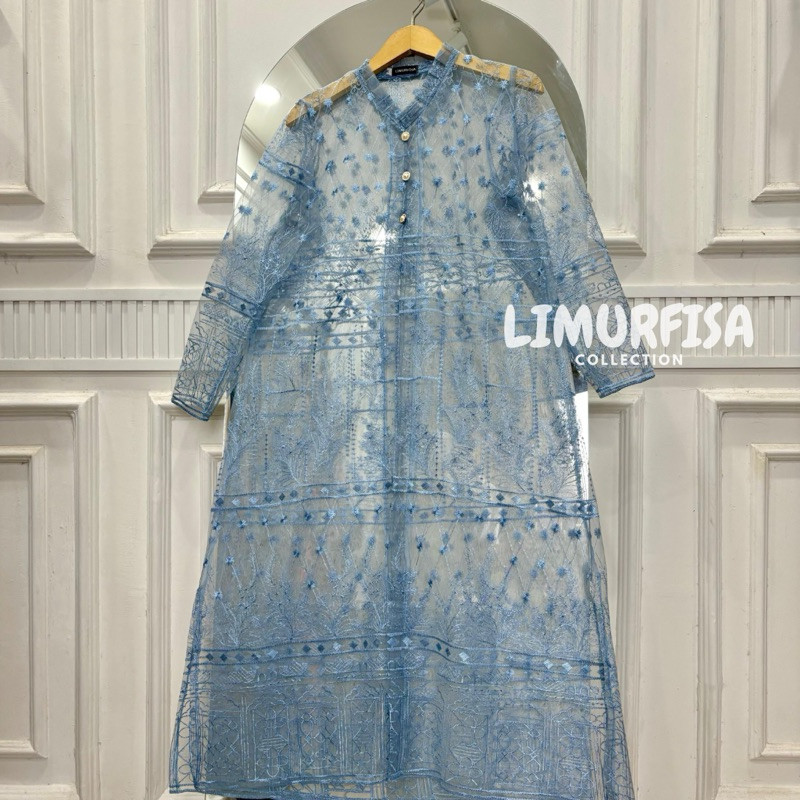 Durable Versatile Khalisa Tile Sapto Ethnic outer Tille Brocade Long Sleeve Kebaya Tunic women's top outher brukat Em... - Image 4