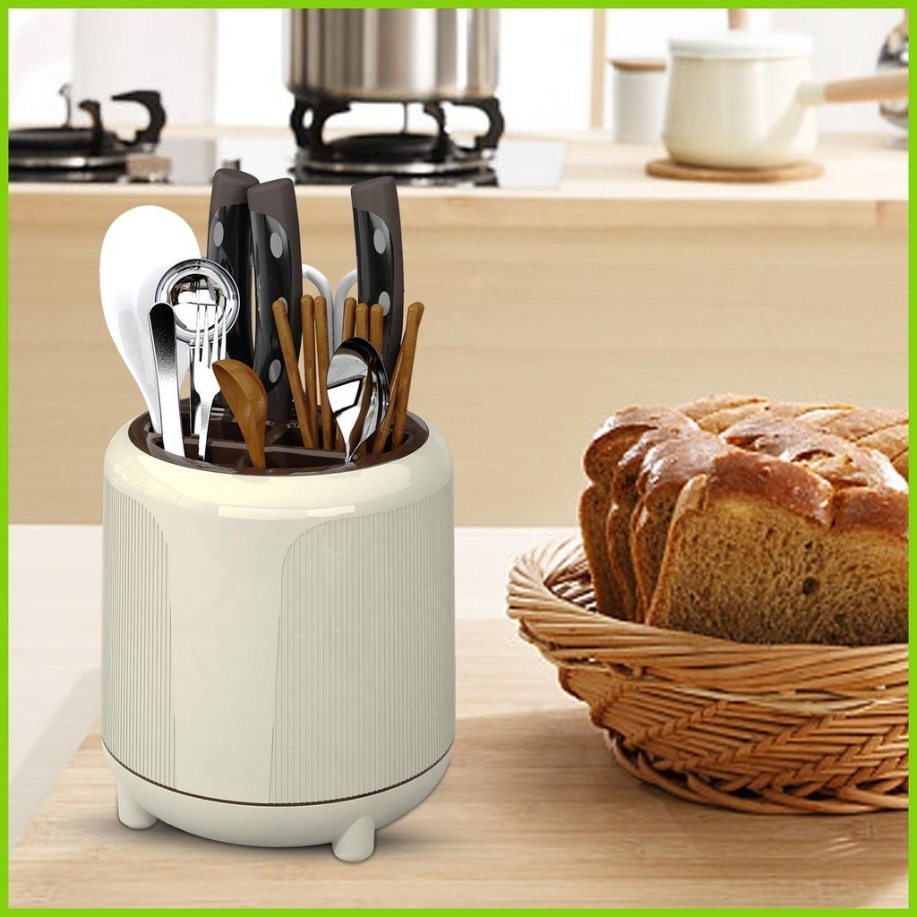 Countertop Utensil Holder No-Tip Weighted Base Cutlery Organizer Dishwasher Safe Chopstick Storage Box Cutter asdiumy