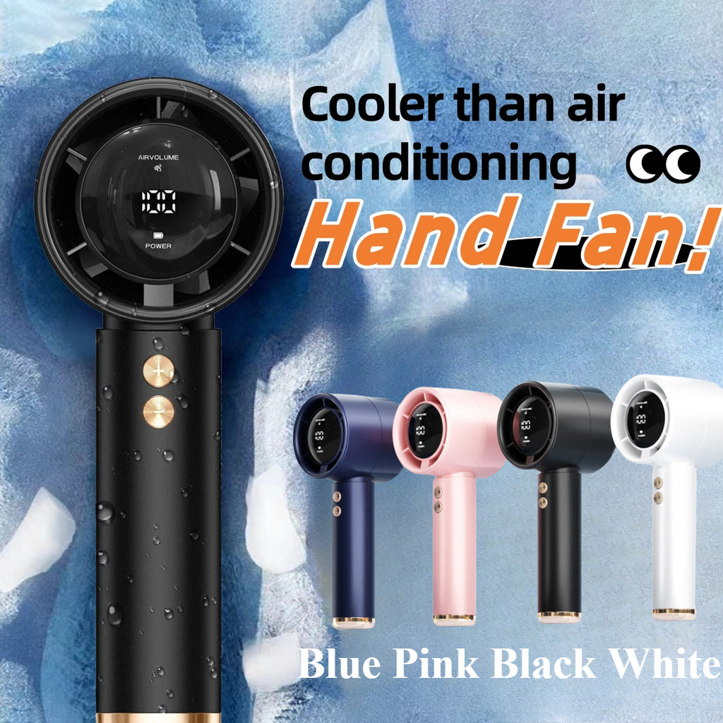 kipas tangan Portable Handheld Fan 100-Speed Adjustable Mini Fan Kipas Mini Bateri Tahan Lama kipas murah