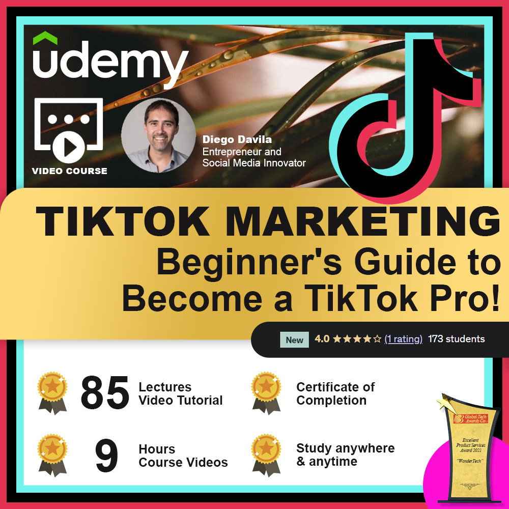 [Video Course] TikTok Marketing: A Beginner's Guide to Become a TikTok Pro! (85 Lectures, 9 hours+ Video Tutorial)