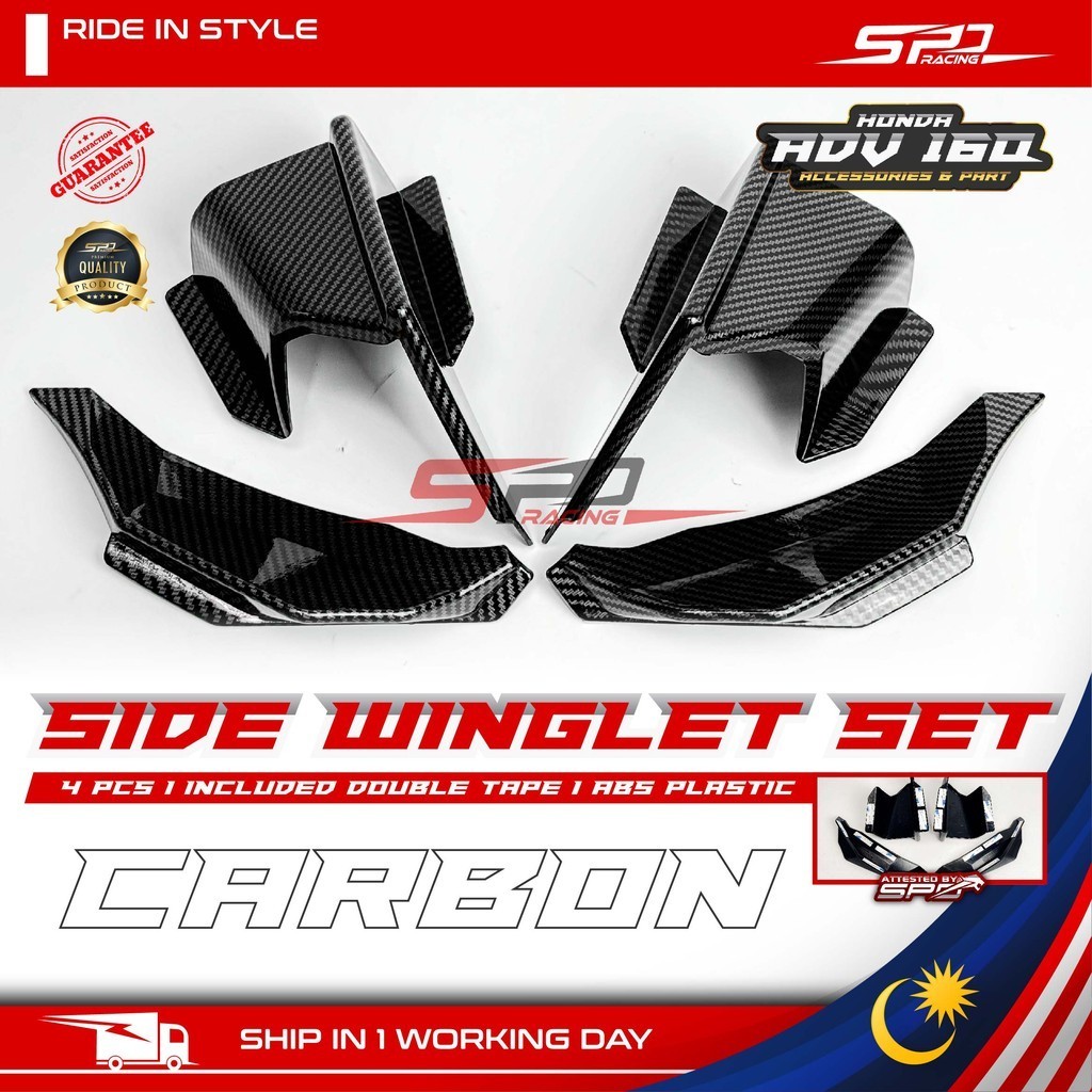 ADV 160 Winglet Set High-Quality ABS to Enhance the Style and Improve Airflow Aerodynamics For HONDA ADV 160