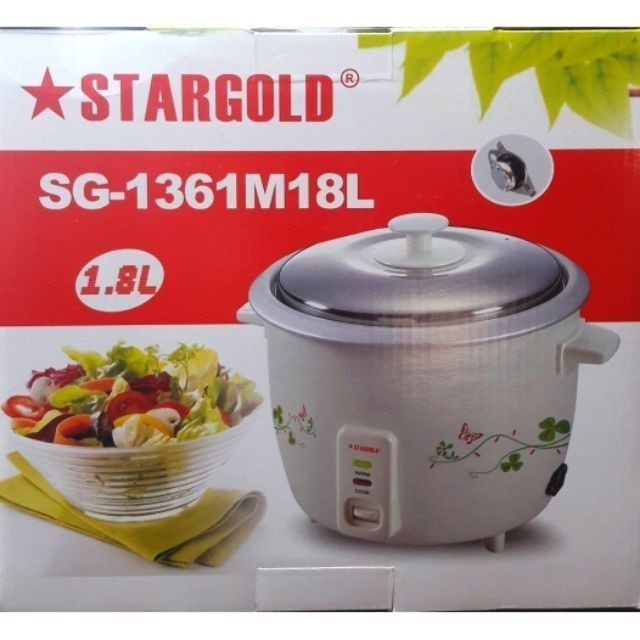 *STARGOLD SG-1361M RICE COOKER 1.8