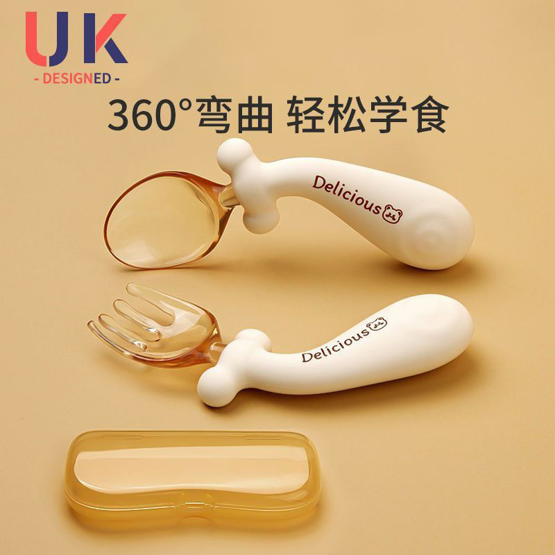 96% Praise Review Baby Spoon Learn to Eat Training Food Bendable 1 Year Old Fork Spoon Learn Food Spoon 2 Baby Food Supplement Children Tableware 96% Praise Baby Spoon Learn to Eat Training Food Bendable 1 Year Old Fork Spoon Learn Food Spoon 2 Baby Food