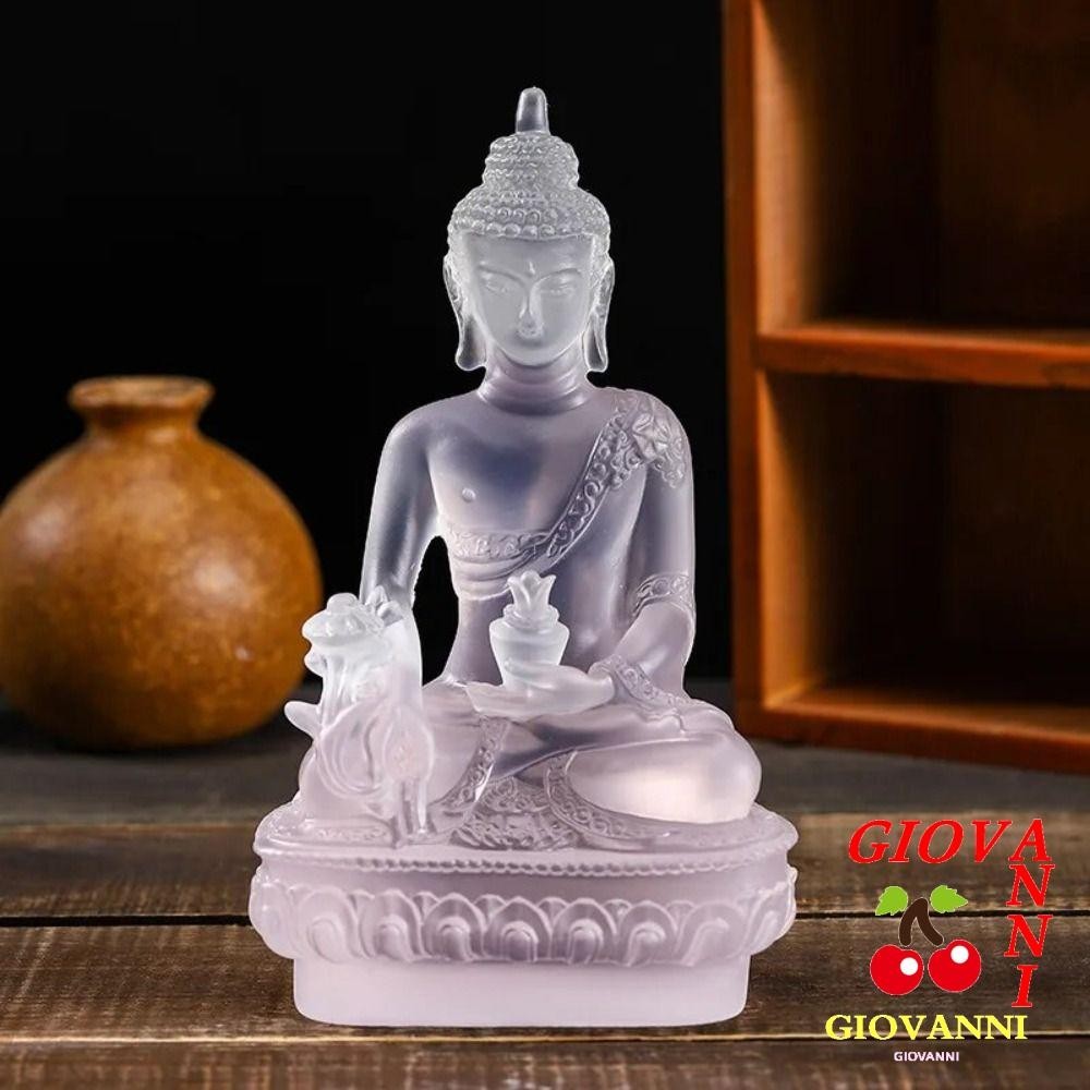 GIOVANNI Medicine Buddha Statue, Zen Ornaments Thai-style Resin Buddha Crafts, Creative Handmade Resin Craft|Buddhist Sculpture Office