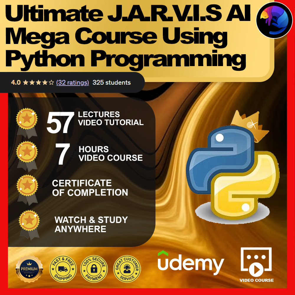 [Video Course] Ultimate J.A.R.V.I.S AI Mega Course Using Python Programming