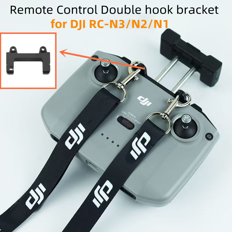 For DJI RC-N3/N2/N1 Double Hook Bracket for DJI Avata 360/ Flip/NEO 2/Mini 5/4 PRO Remote Control Strap Bracket Rope Buckle Accessories