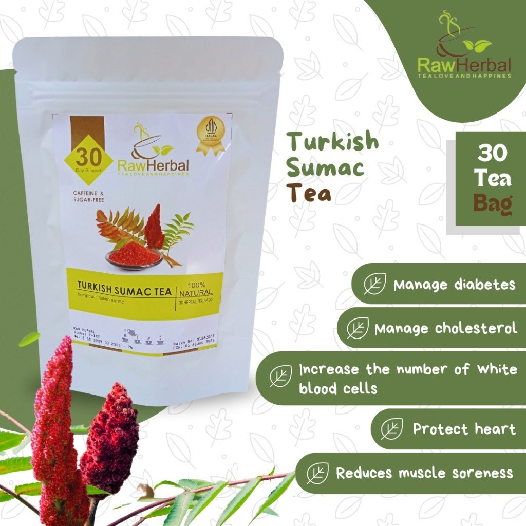 Accessory Casual SUMAC TEA : TURKISH / RED (30 Bag) x1 Daily Fashion - Image 3