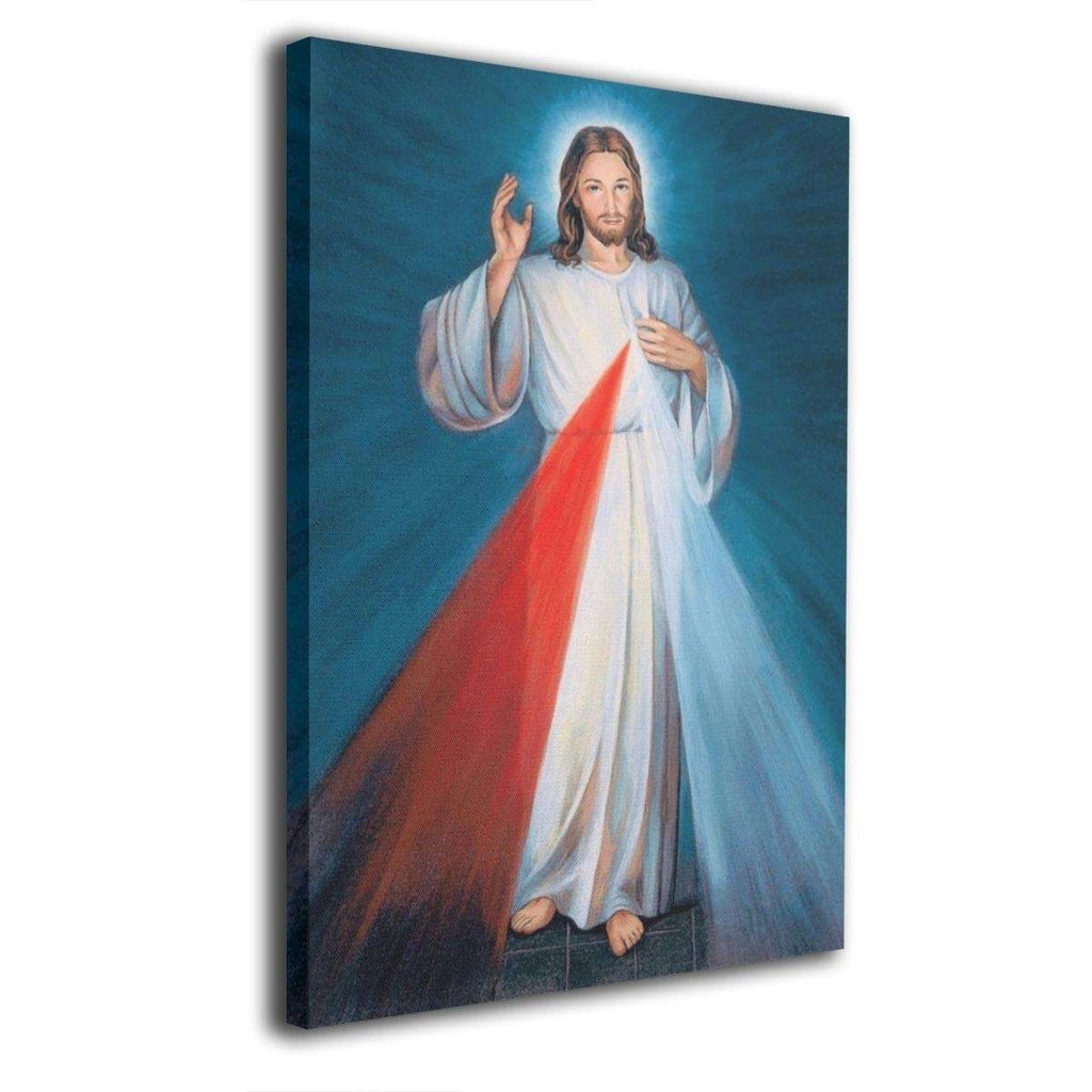 Canvas Wall Art Prints Divine Mercy Jesus Catholic Christian Religious Gifts Photo Paintings Contemporary Decorative Giclee Artwork Wall Decor Gift Id