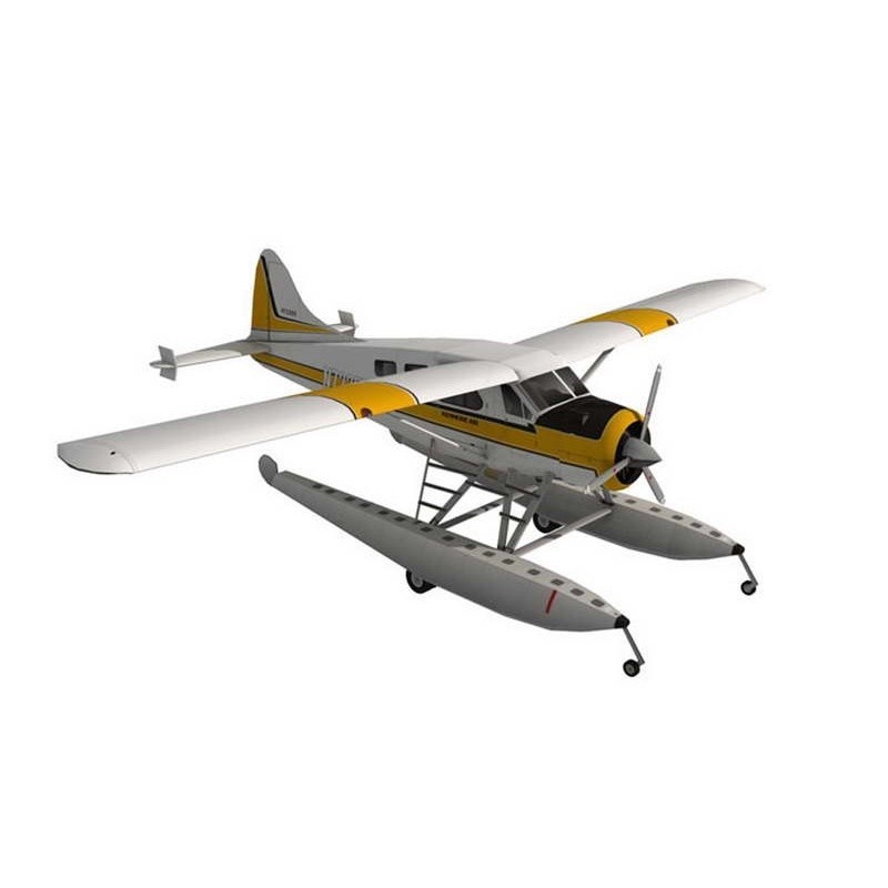 DIY 1:32 DHC-2 Beaver Seaplane Paper Model Gift for Military Fans