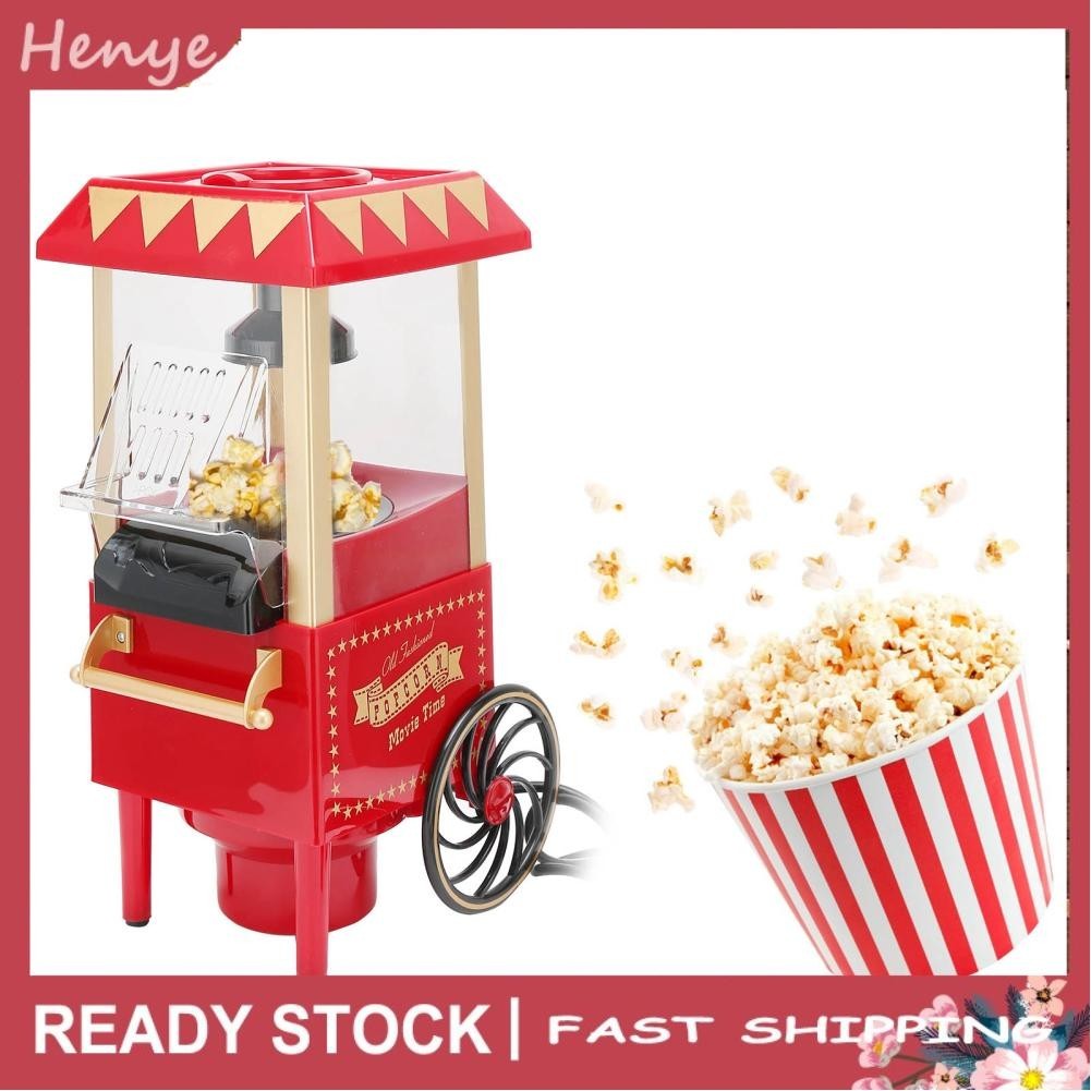 Henye Hot Air Popcorn Maker Household Automatic Making Machine Party Birthday Popper Supplies