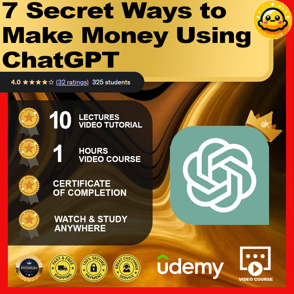 [Video Course] 7 Secret Ways to Make Money Using ChatGPT