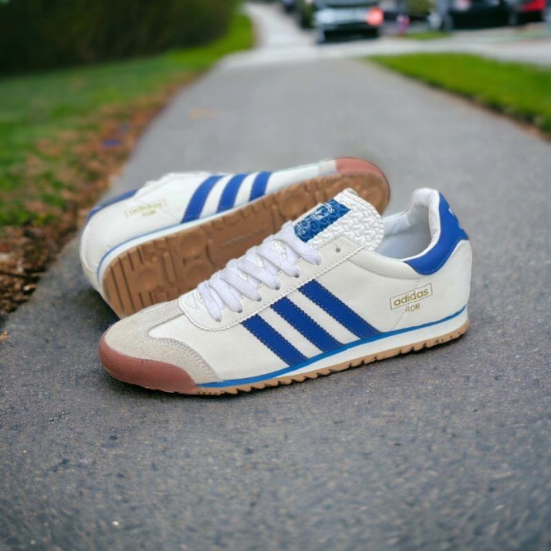 Men's Adidas Rom white blue Sneakers