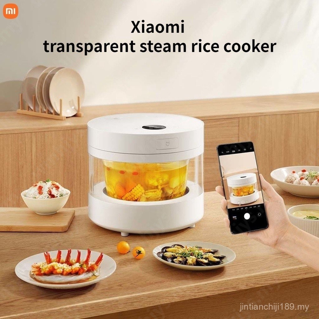 Xiaomi Mijia Mi home Transparent Steam Rice Cooker Household Smart Uncoated Liner Stewed Soup Steamed Multifunctional&米家 透明 蒸汽电饭煲 家用 智能 无涂层 内胆 炖汤 蒸饭 多