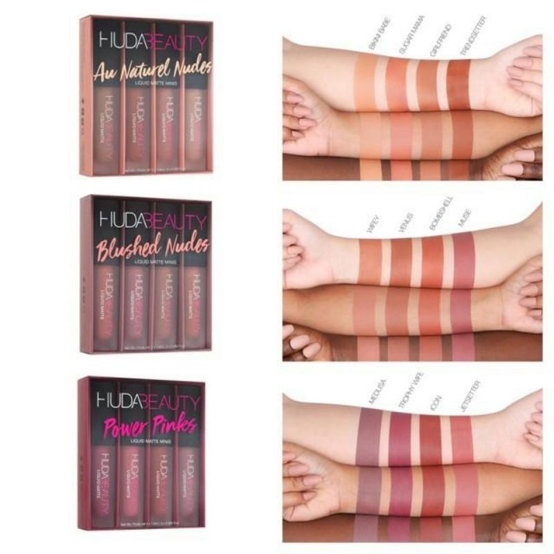 Hud  Beality New Nude Mini Lip Matte 4 Pcs/Set
