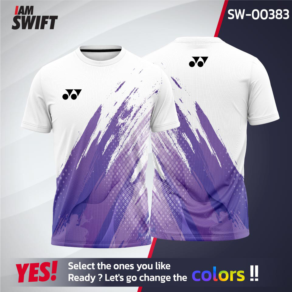 Available-YONEX Jersey Fashion Boutique Sports Baju t shirt lelak Leisure Loose Size Men's T-shirt Badminton Sports Running Pattern 3D Printed Sport Short Sleeves CODE:16